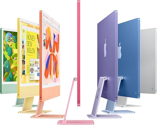 Apple 2024 iMac All-in-One Desktop Computer with M4 chip with 10-core CPU and 10-core GPU: Built for Apple Intelligence, 24-inch Retina Display, 16GB Unified Memory, 256GB SSD Storage; Green