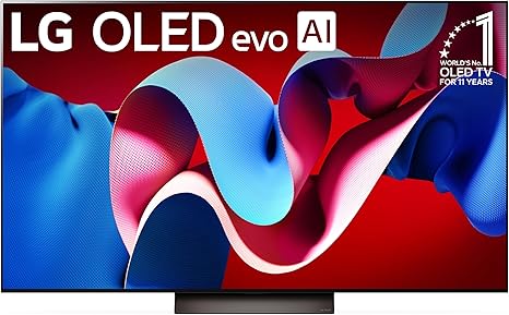 LG 65-Inch Class OLED evo C4 Series Smart TV 4K Processor Flat Screen with Magic Remote AI-Powered with Alexa Built-in (OLED65C4PUA, 2024)