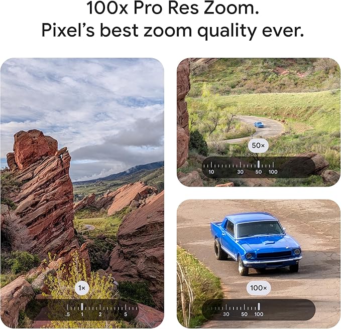 Google Pixel 10 Pro XL - Unlocked Android Smartphone - Gemini AI Assistant, Triple Rear Camera System, Fast-Charging 24+ Hour Battery, and 6.8" Super Actua Display - Obsidian - 1 TB (2025 Model)